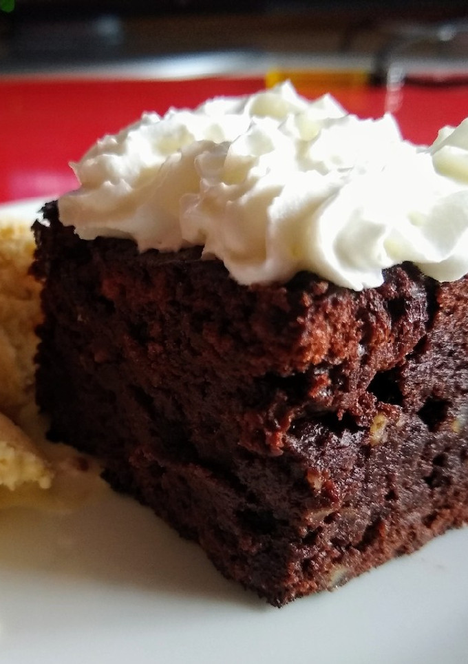 Una foto de Brownie sin harina ni levadura