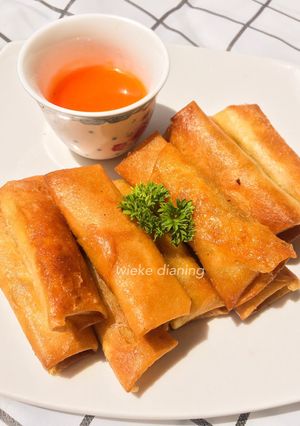 Foto resep Lumpia udang (Full Udang)+ resep saus dimsum