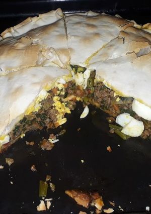 Una foto de Tarta de carne y verduras