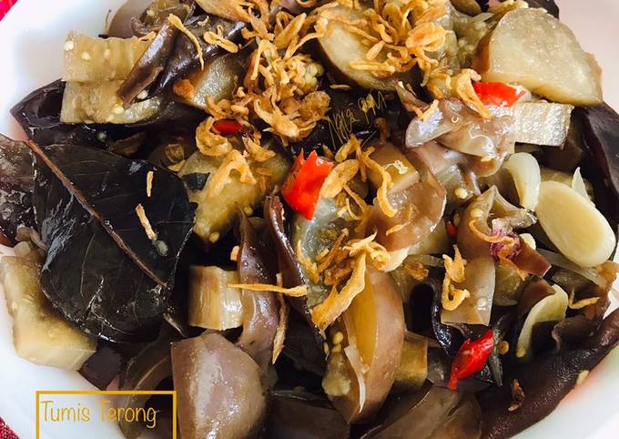 Resep Tumis Terong Jamur Kuping Oleh Novi Rm Cookpad