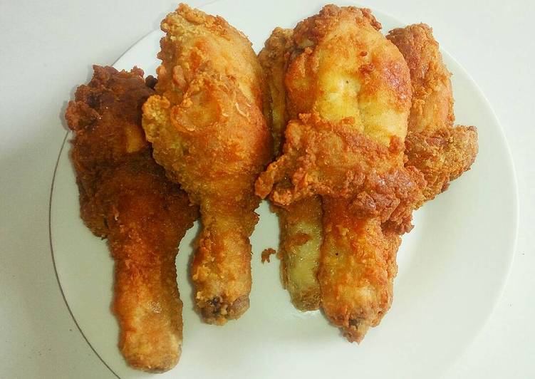 Cara Menyiapkan Fried chicken Ala KFC Kekinian