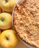Apple crumble cake 🍏 (χωρίς ξηρούς καρπούς)