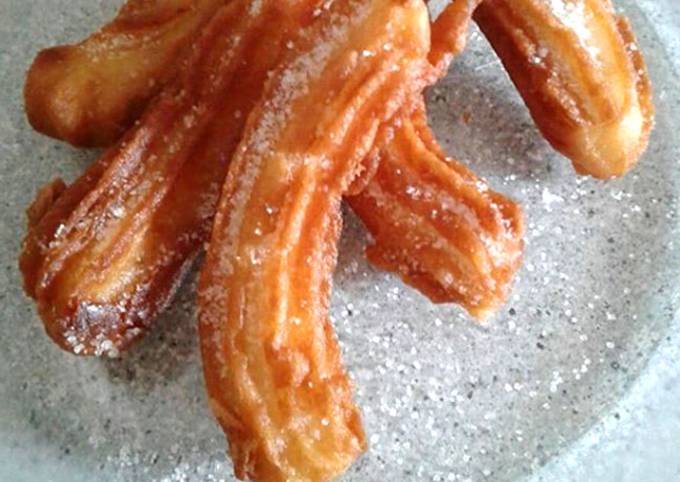 Churros Receta fácil ??☕ Receta de Mirna Lucia- Cookpad