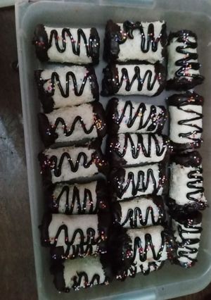 Foto resep 47. Choco Banana Roll Simple