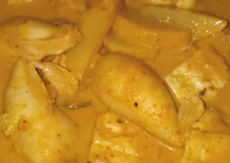 Bagaimana memasak Gulai cumi isi tahu telur, Enak Banget