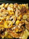 Pollo al horno con papas