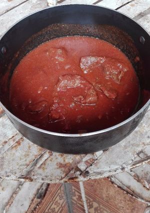 Una foto de Carne en pasta de tomate