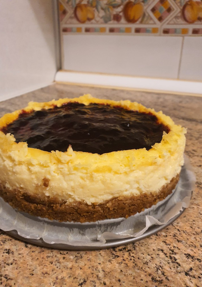 Una foto de New York cheesecake versionada estilo Celi