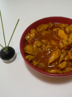 Una foto de Pechuga de pollo en salsa con toque asiático