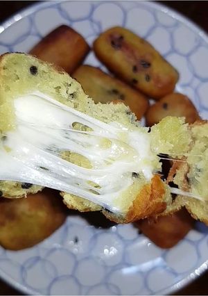 Hình của món Khoai lang nhân phômai.