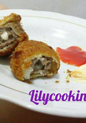 Foto resep Rolade Daging Toping Mozarella