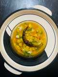 Torai Chanadal sambar (Ridge gourd & Split chickpeas sambar)