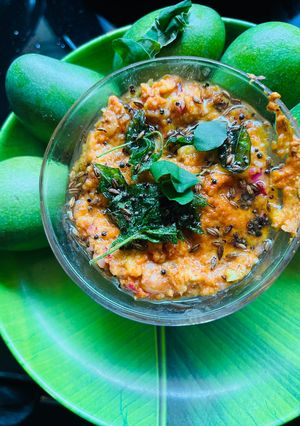 A picture of Raw Mango Onion Chutney.