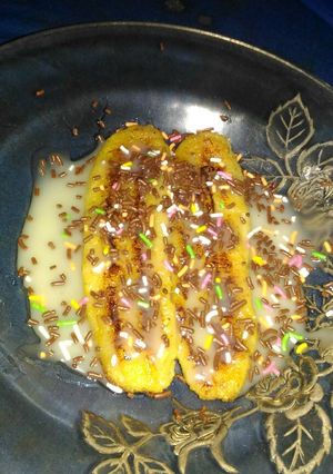 Foto resep #06. Pisang bakar susu momica