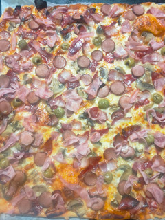 Una foto de Pizza casera