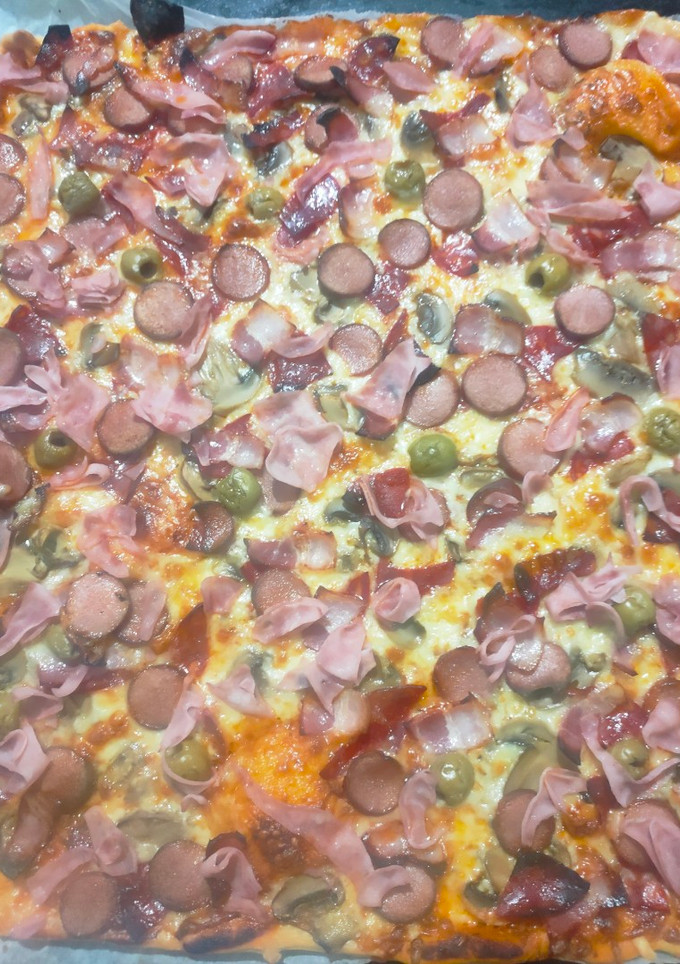 Una foto de Pizza casera