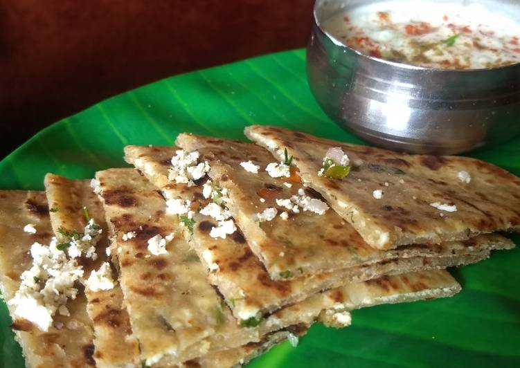 Easiest Way to Make Quick Paneer paratha