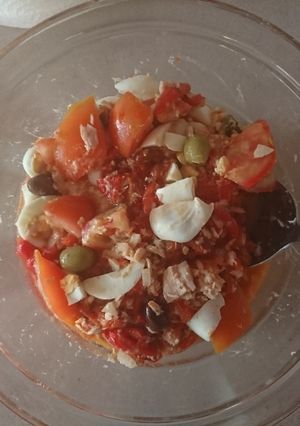 Foto principal de Ensalada de pimientos rojos asados 🌶 🥗