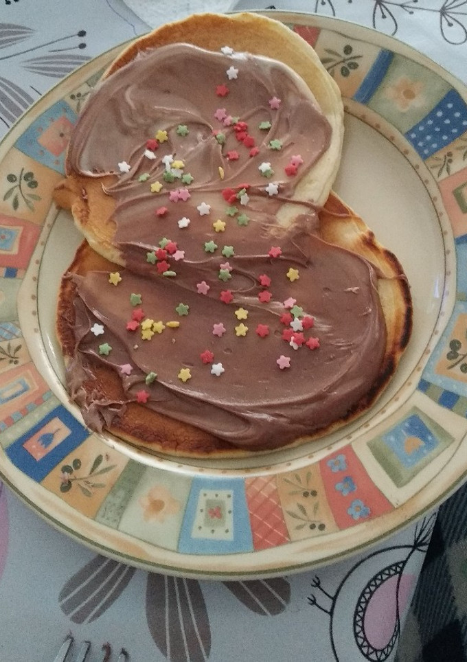 Una foto de Tortitas con nocilla