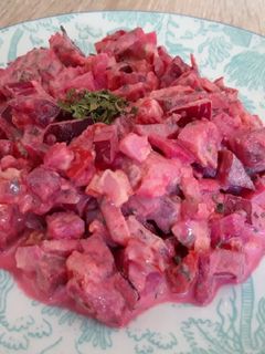 Une photo de Salade rose