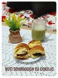 Roti Oat Sourdough Isi Cokelat