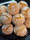 Galletas crinkles de naranja