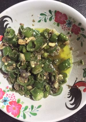 Foto resep Sambal hijau praktis nikmat
