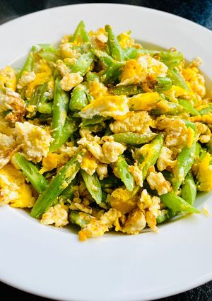 四季豆炒蛋 的食譜成品照片