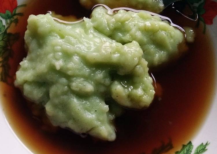 Bubur sumsum hijau gurih manis segar