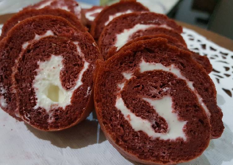 Redvelvet roll cake keto/debm #keto