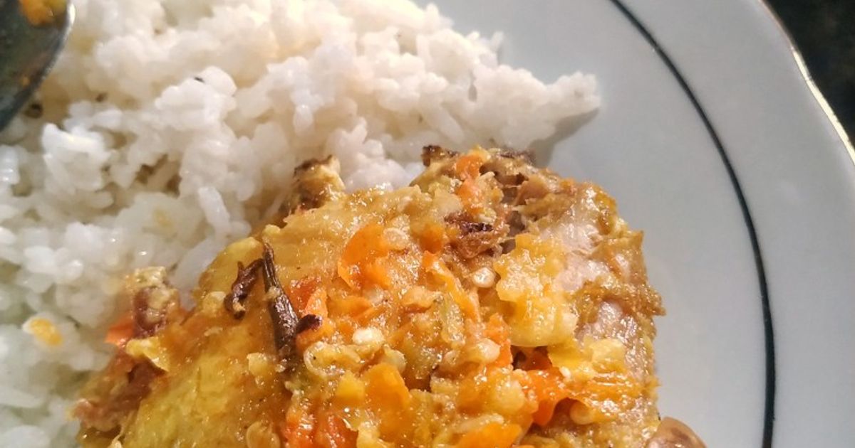 Ayam penyet simple