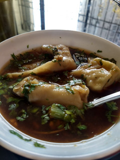 A picture of Dumpling soup.