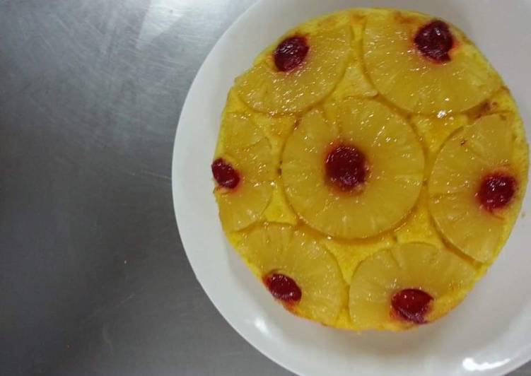 Step-by-Step Guide to Prepare Quick Pineapple upside-down cake