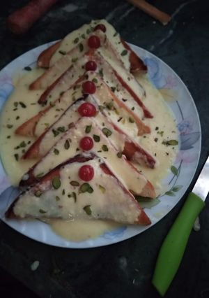 A picture of Royal shahi tukde rabdi.