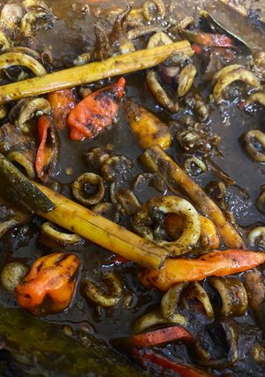 Foto resep Cumi Tinta Hitam Pedas