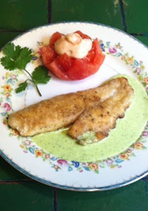 Foto principal de Pescado con salsa de cilantro
