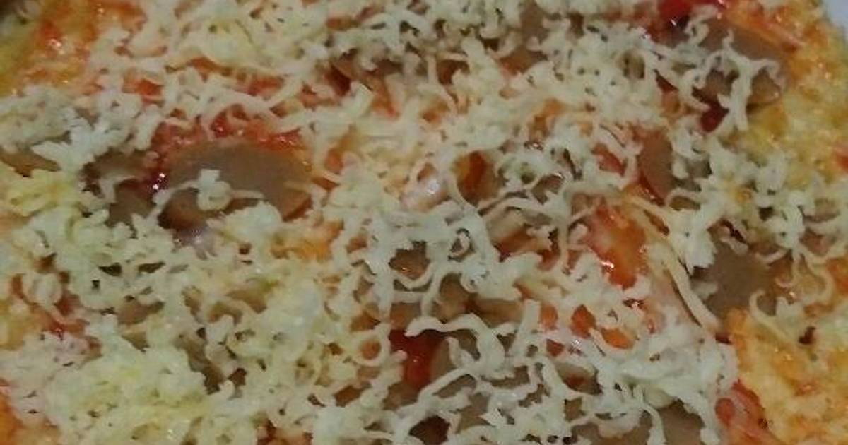 Resep Pizza teflon simple anti gagal oleh Mama Ayra Cookpad