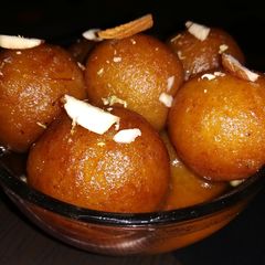 A picture of Potato gulab jamun.