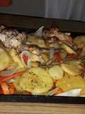 Conejo a la plancha con Verduras