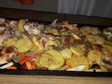 Conejo a la plancha con Verduras