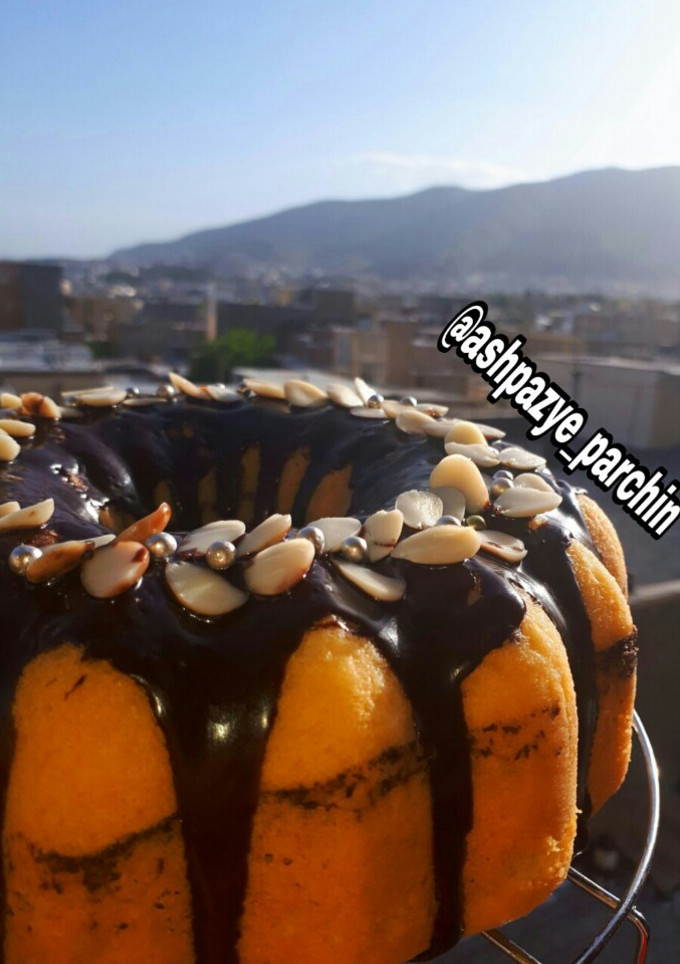 عکسی از دستور کیک ماست بالایه نارگیلی بدون فر 🌸