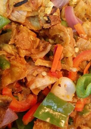 A picture of Chilli parotta.