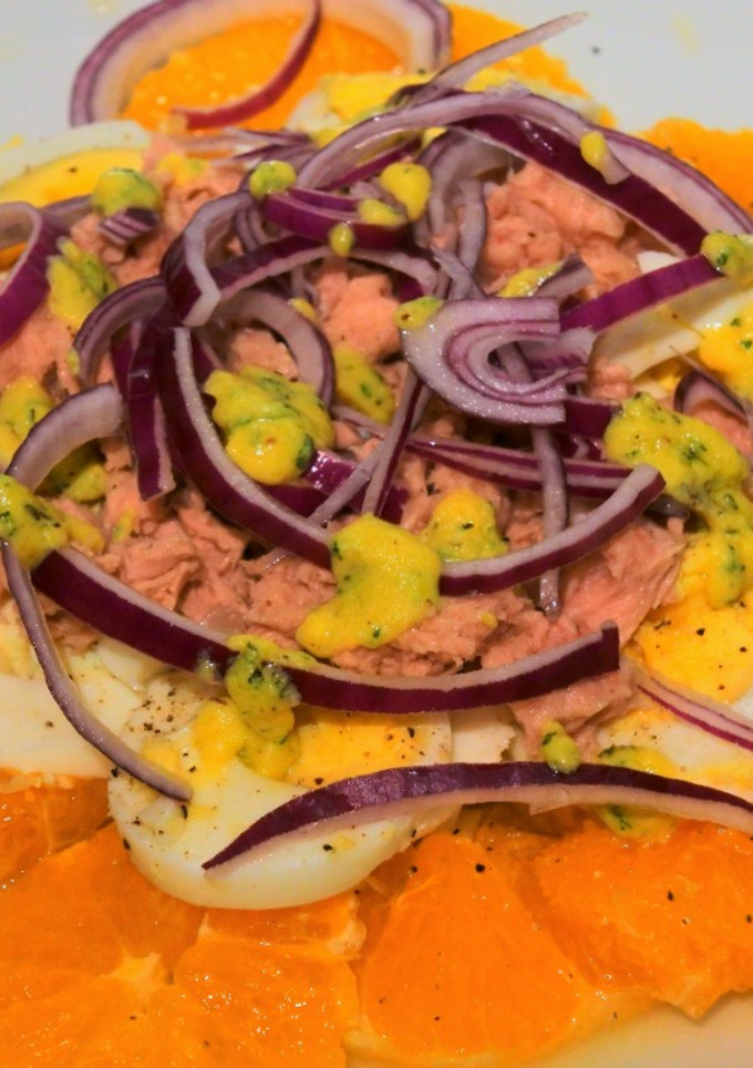 Una foto de Ensalada malagueña versionada 🥗