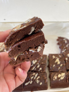 Φωτογραφία της συνταγής Brownies πρωτεΐνης με μπανάνα! 🍌