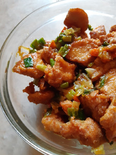 Foto resep Ayam Tepung Saos Telor Asin