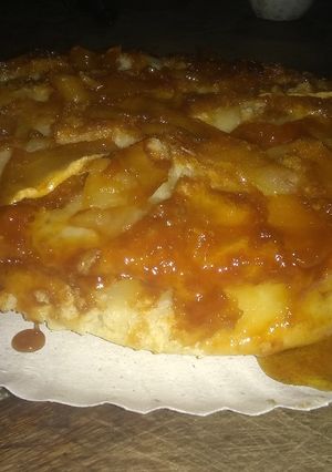 Una foto de Torta de manzana invertida 🙌🤗
