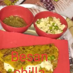 Besan chilla A picture of Besan chilla.