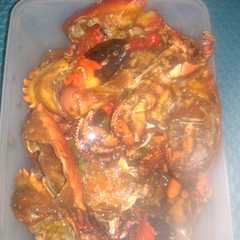 รูปของ Kepiting saus pedas manis