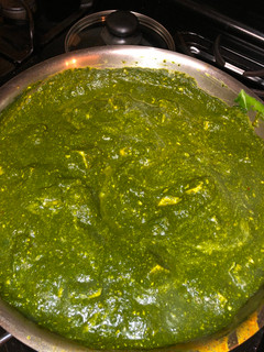 A picture of Homemade Saag Paneer.