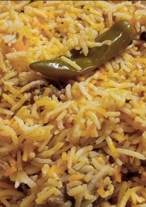 A picture of Restaurant Style Beef Biryani.